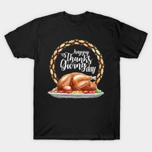 Thanksgiving TShirt Happy Thanksgiving Holiday T-Shirt